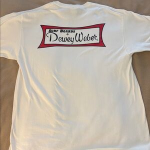 Dewey Weber Surf Boards Classic White Logo Shirt🏄‍♂️XL